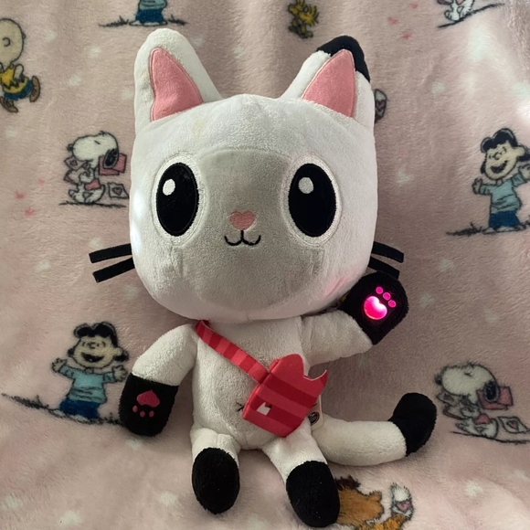 Gabby's Dollhouse 13" Talking Light-Up Pandy Paws Plush Cat Stuffed Animal Toy - Picture 2 of 4